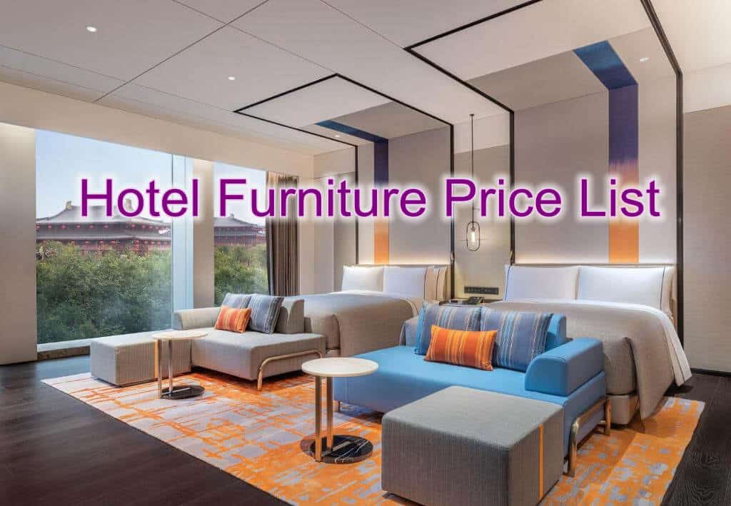 hotel furniture price list